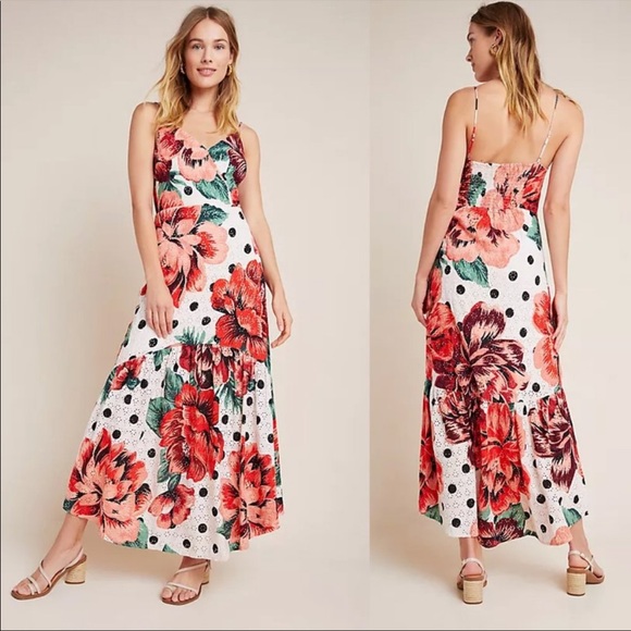 Anthropologie Dresses & Skirts - Farm Rio x Anthropologie Riviera Eyelet Maxi Dress